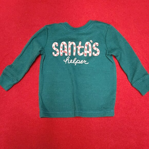 jumping beans Other - Santa's Little Helper Shirt - Size 12 M